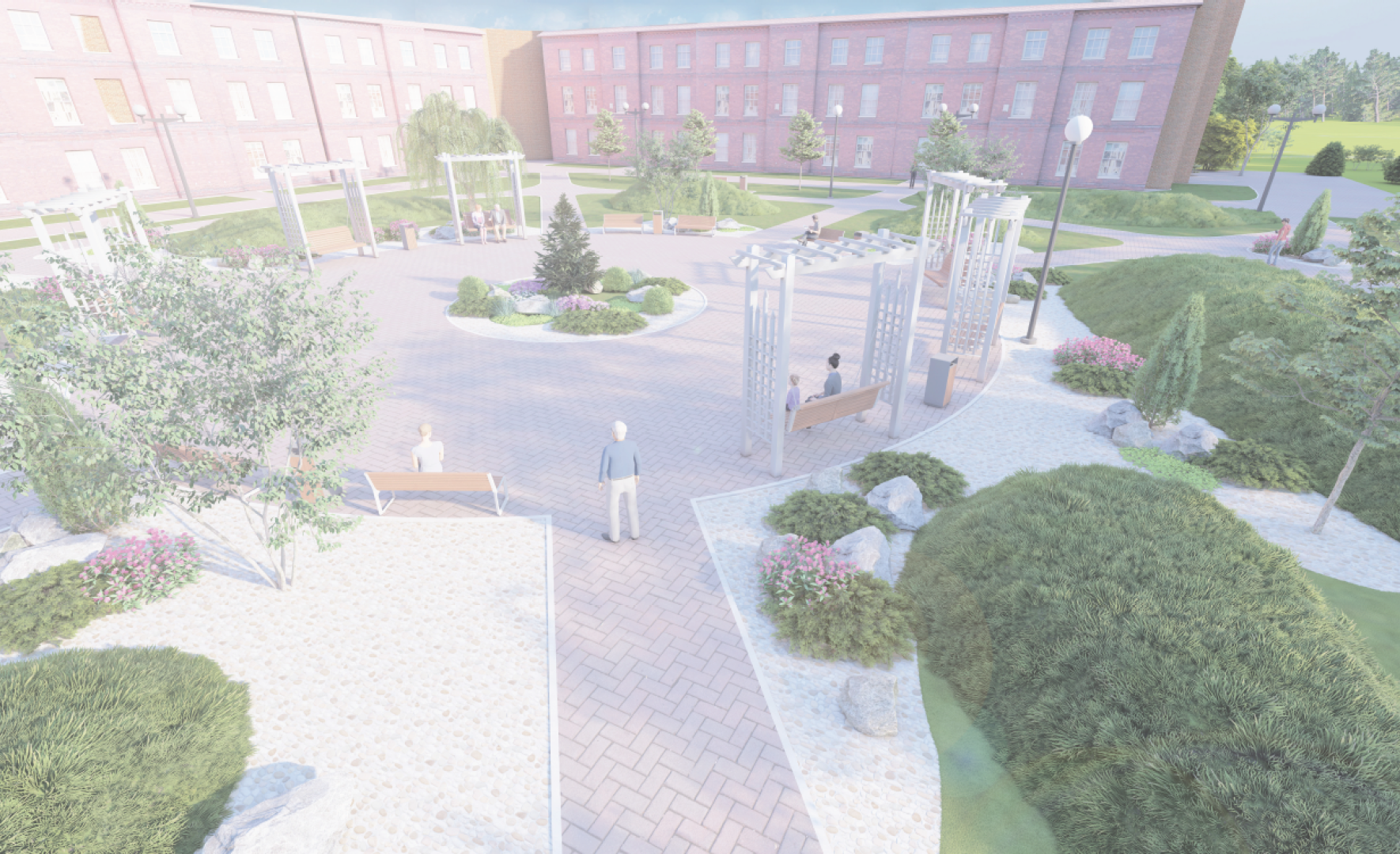 сквер, истра, благоустройство,