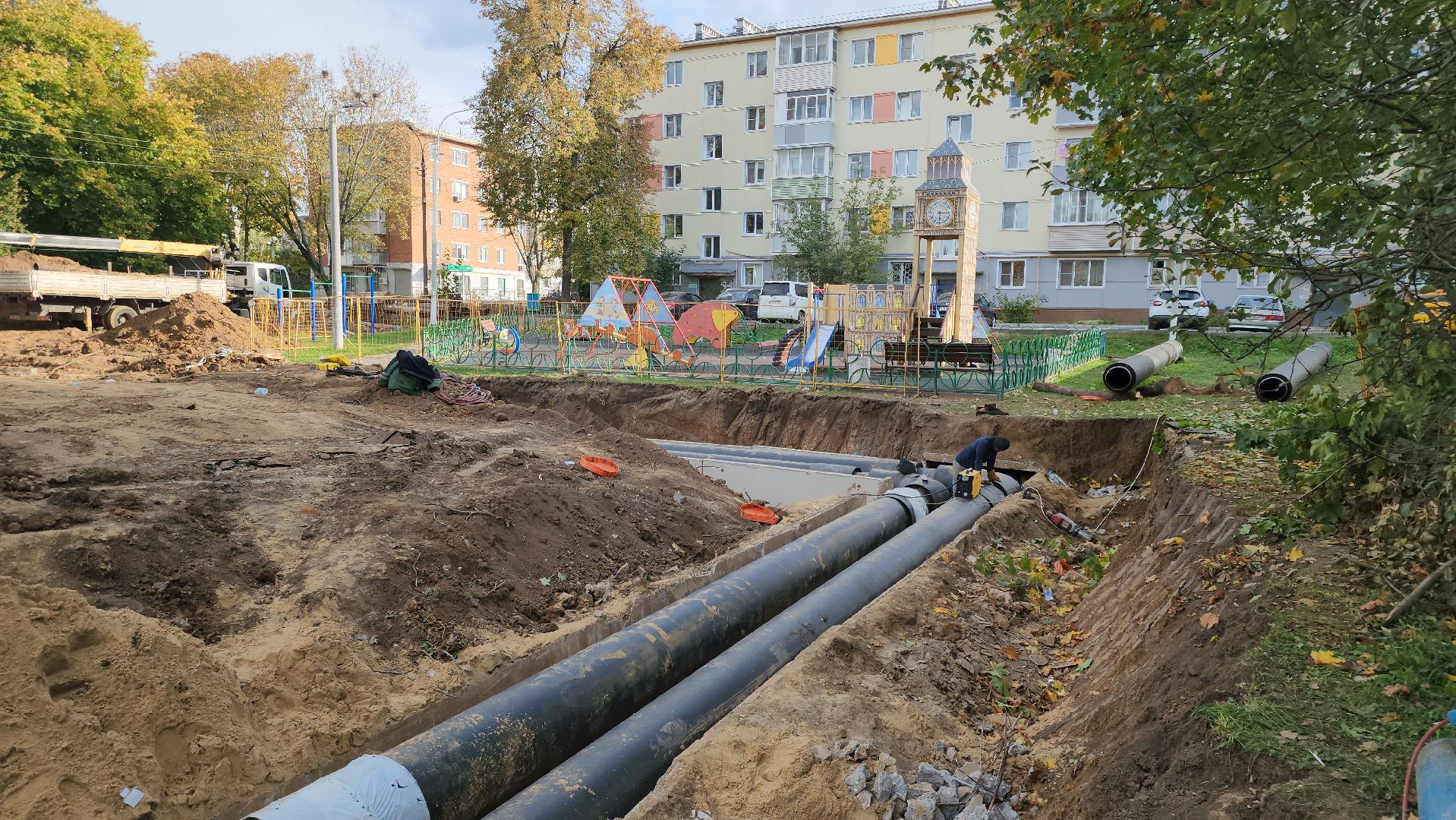 кашира, отопление, жкх, аварийные работы, теплотрасса, горячая вода, гвс, капитальный ремонт,