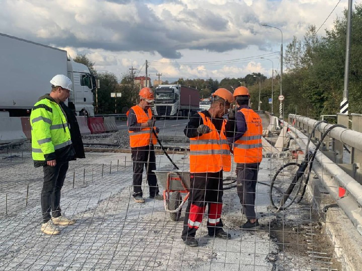 трасса а-108, Лопасня, семеновское, дорога, мост, ремонт,