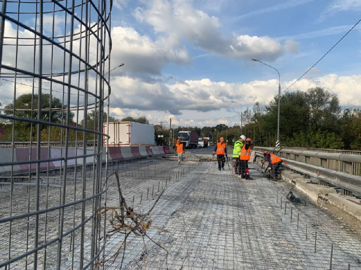 трасса а-108, Лопасня, семеновское, дорога, мост, ремонт,