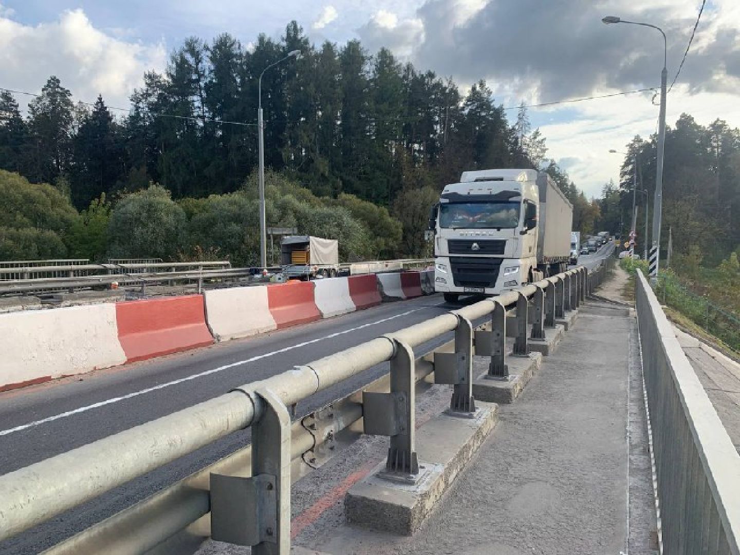 трасса а-108, Лопасня, семеновское, дорога, мост, ремонт,