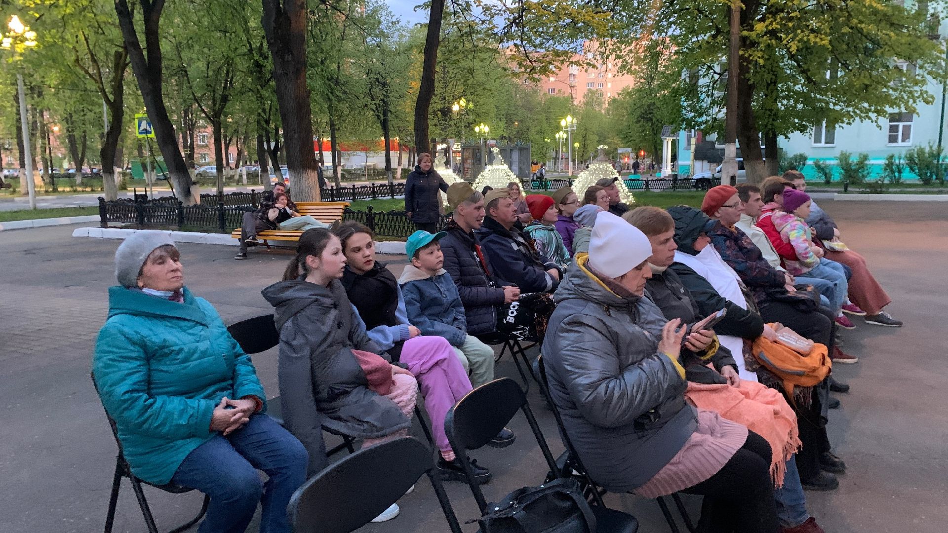 Ступино, День Победы, открытый кинопоказ