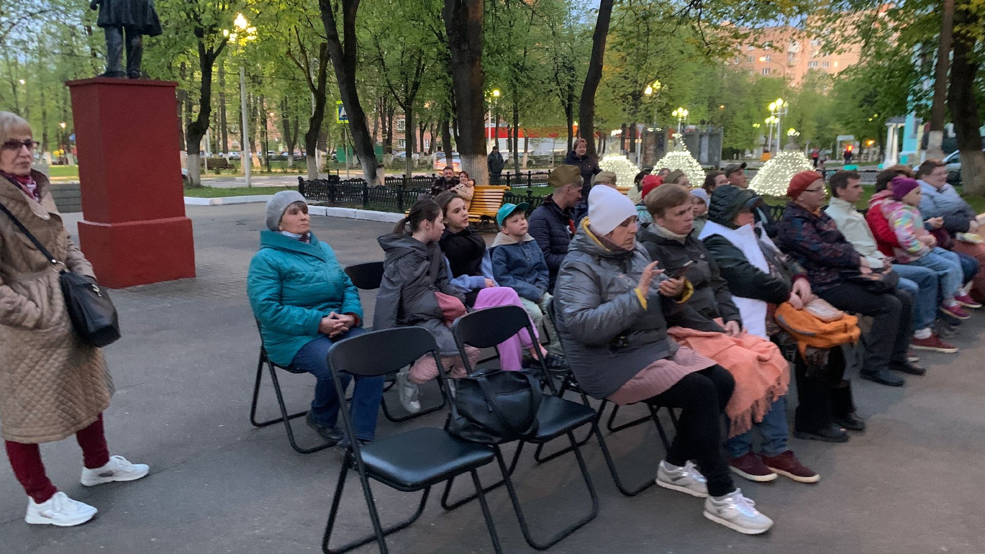 Ступино, День Победы, открытый кинопоказ