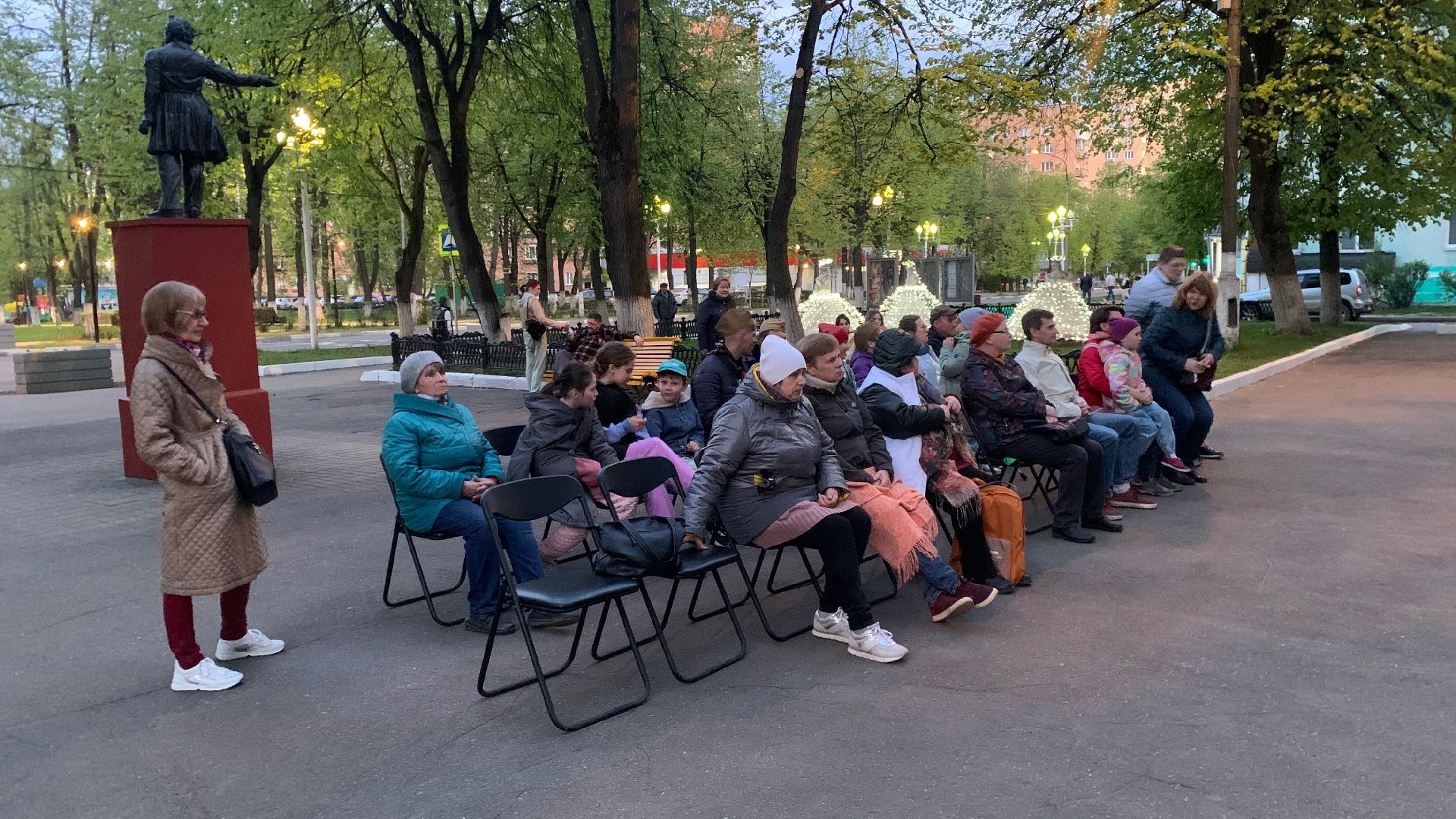 Ступино, День Победы, открытый кинопоказ