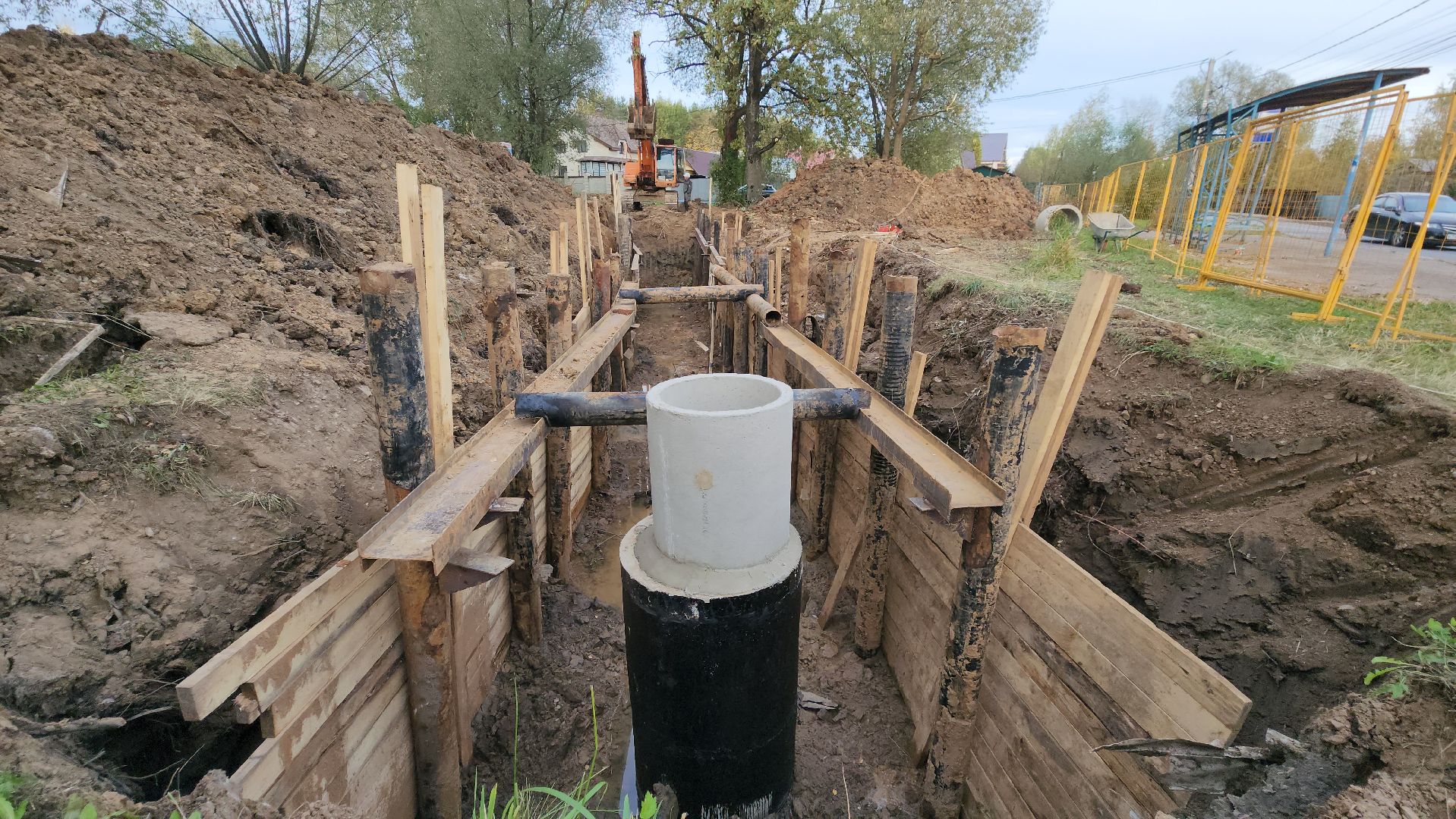 канализационная сеть, Канализация, Лобня ,