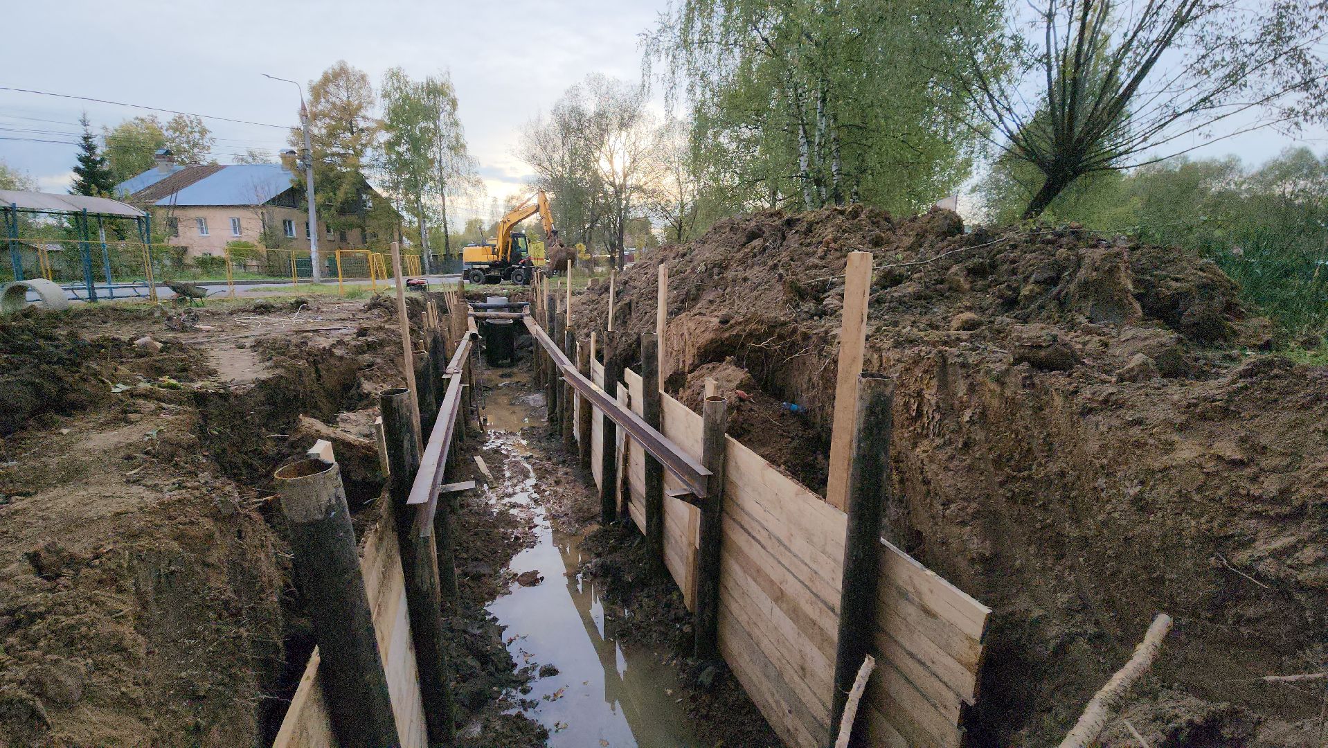 канализационная сеть, Канализация, Лобня ,