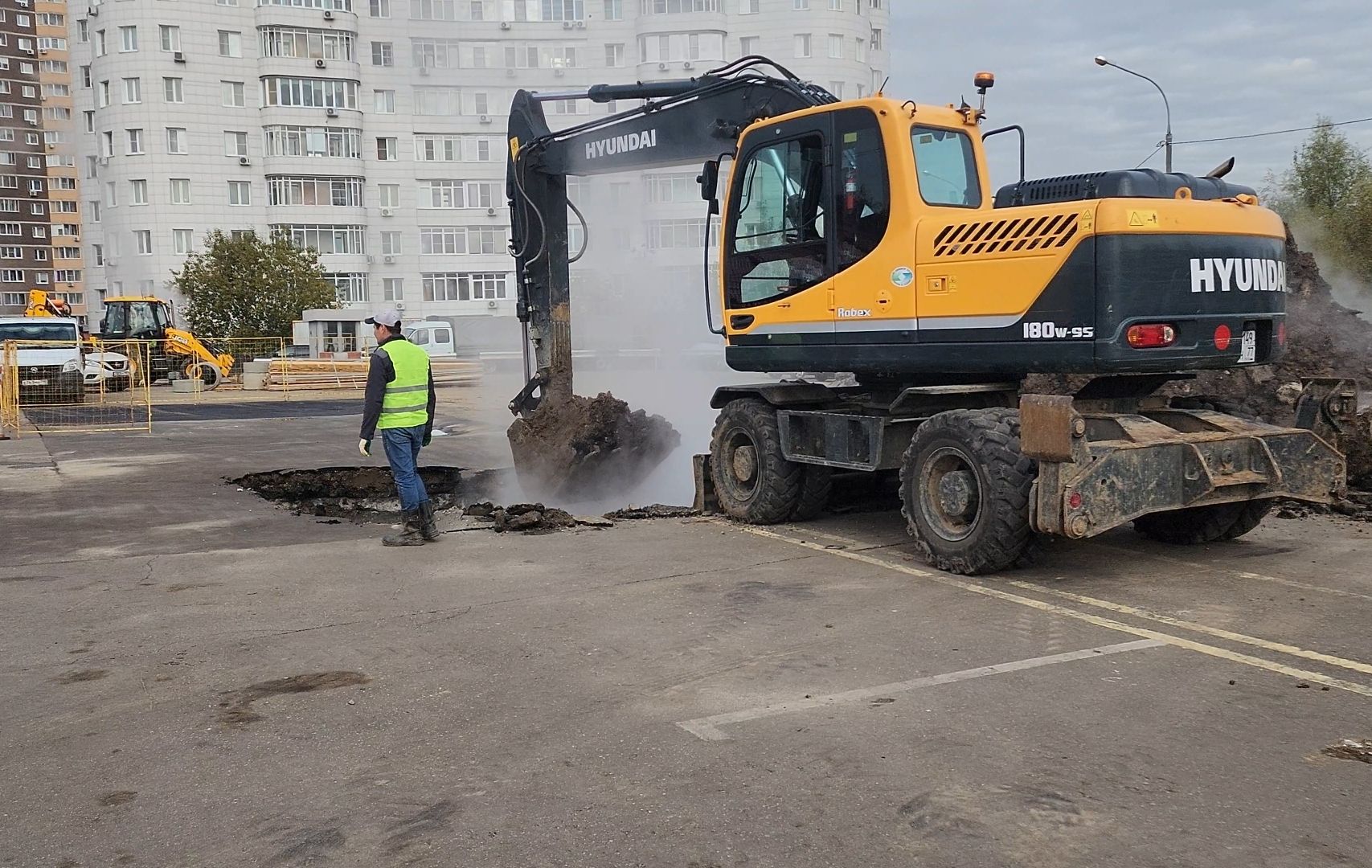 авария, трубы, тепло,