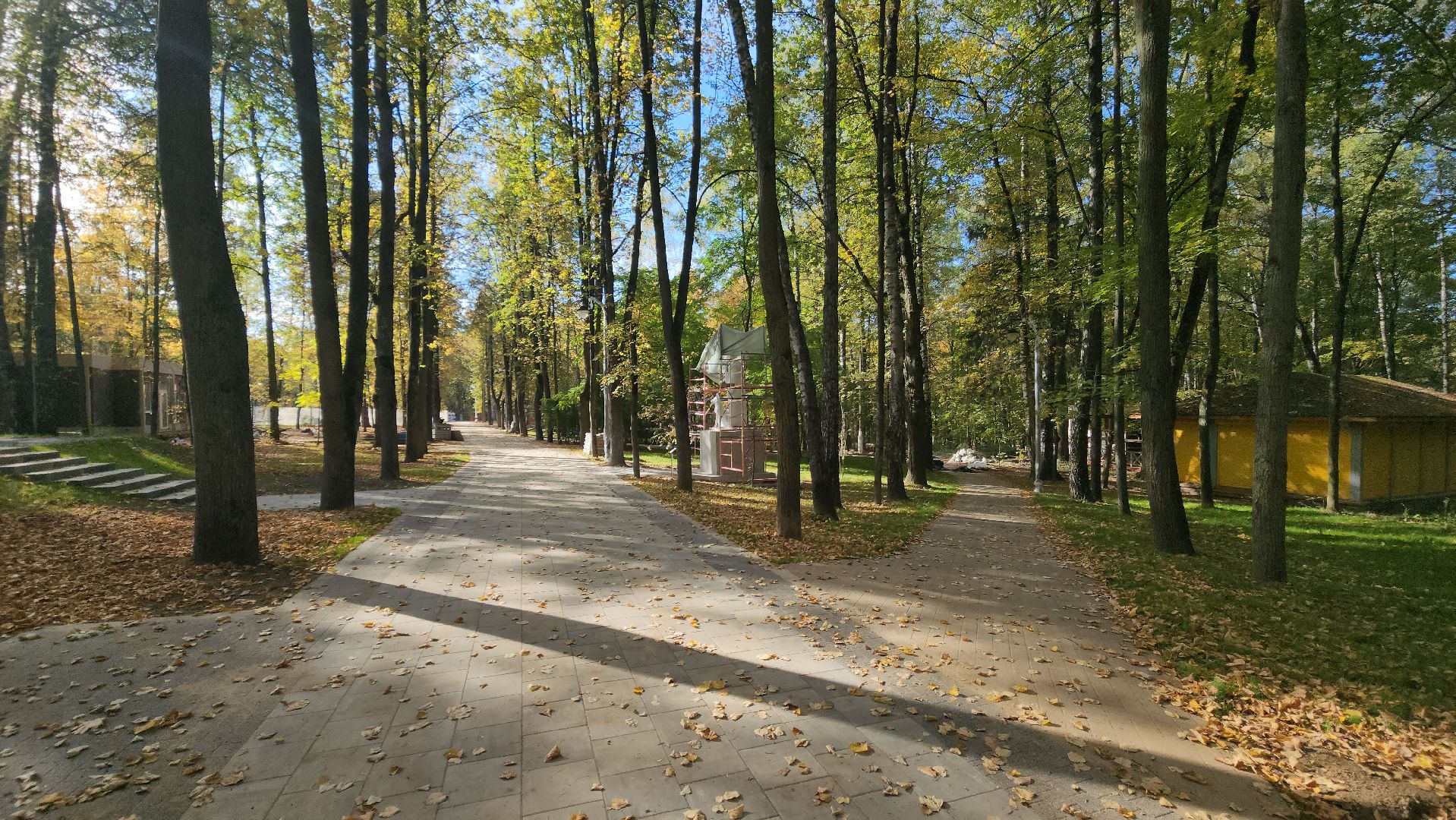 благоустройство, городской парк,ротонда,тротуарная плитка,