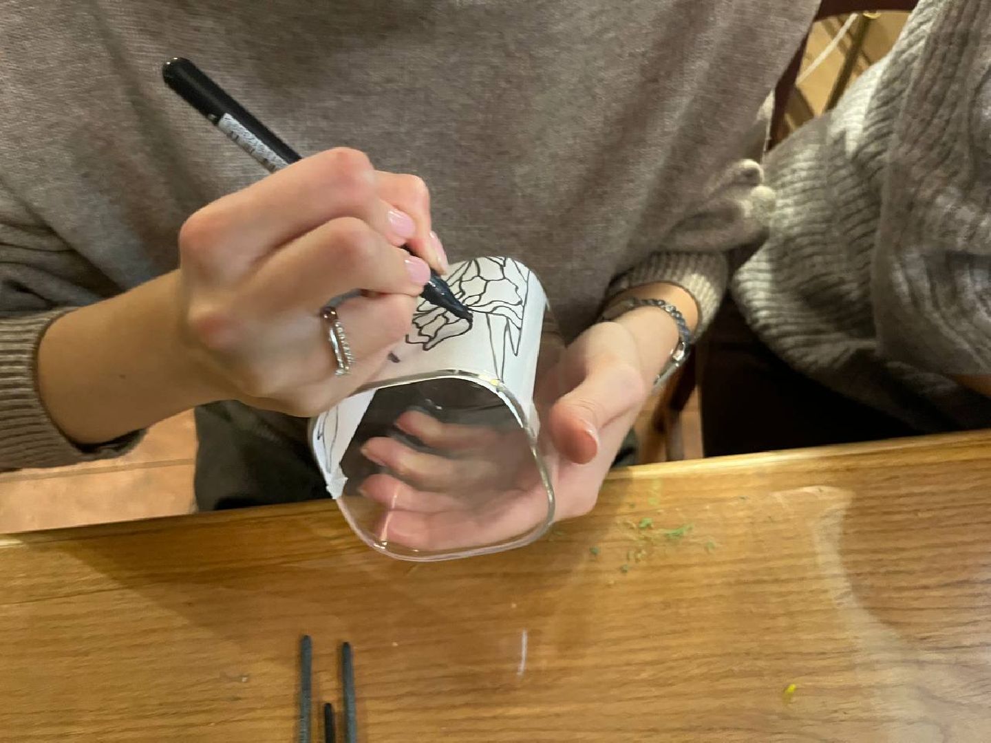 красногорск, мастер класс, роспись по стеклу,