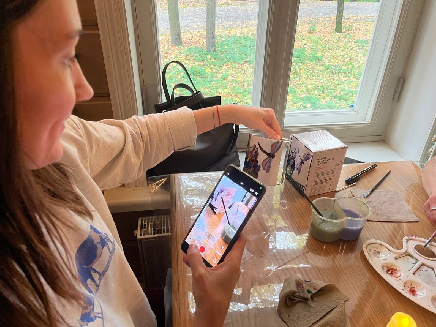 красногорск, мастер класс, роспись по стеклу,