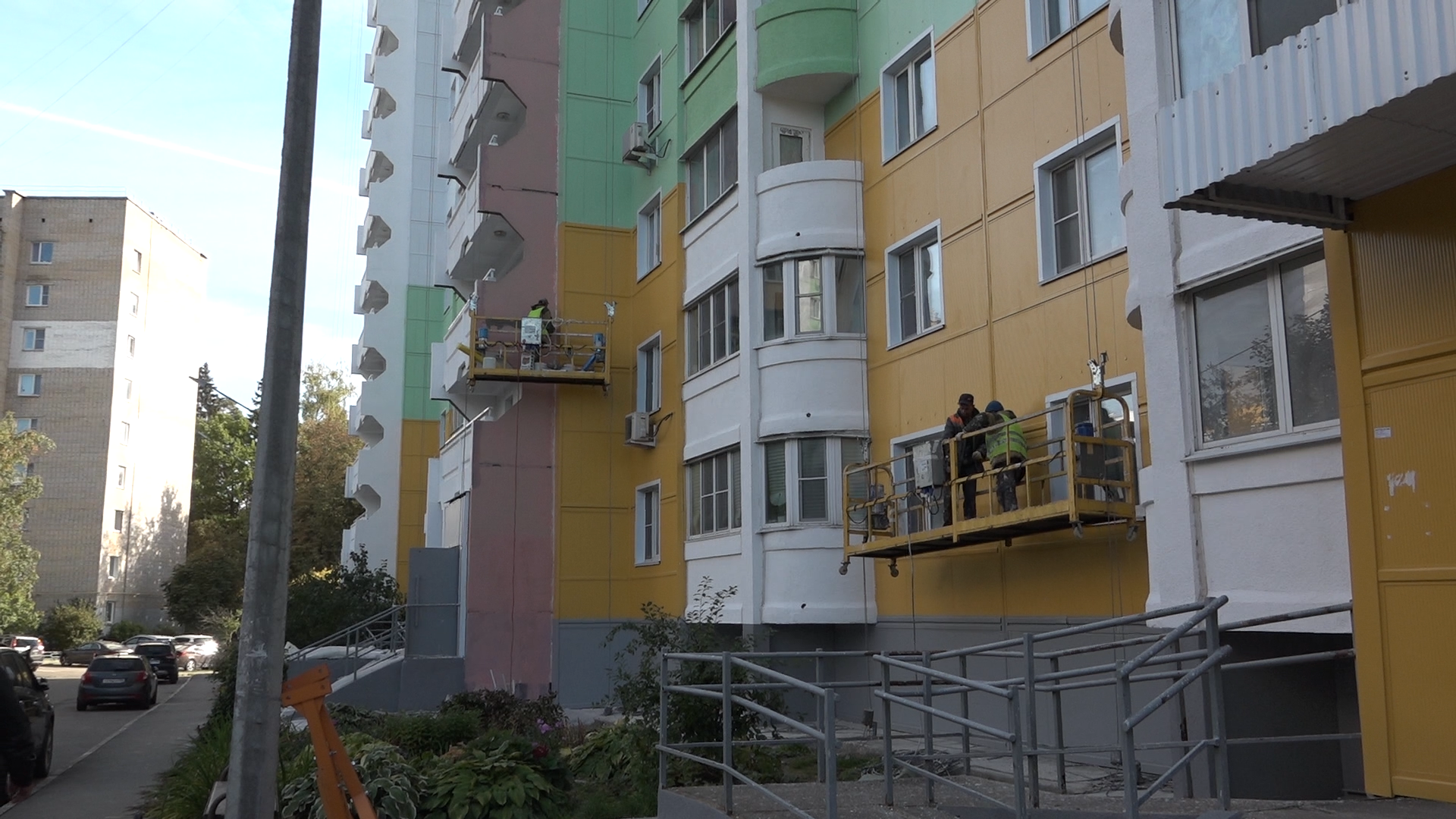 заозерная 25 власиха, власиха капремонт домов, фкр мо, термоленд мкд, ремонт фасада,