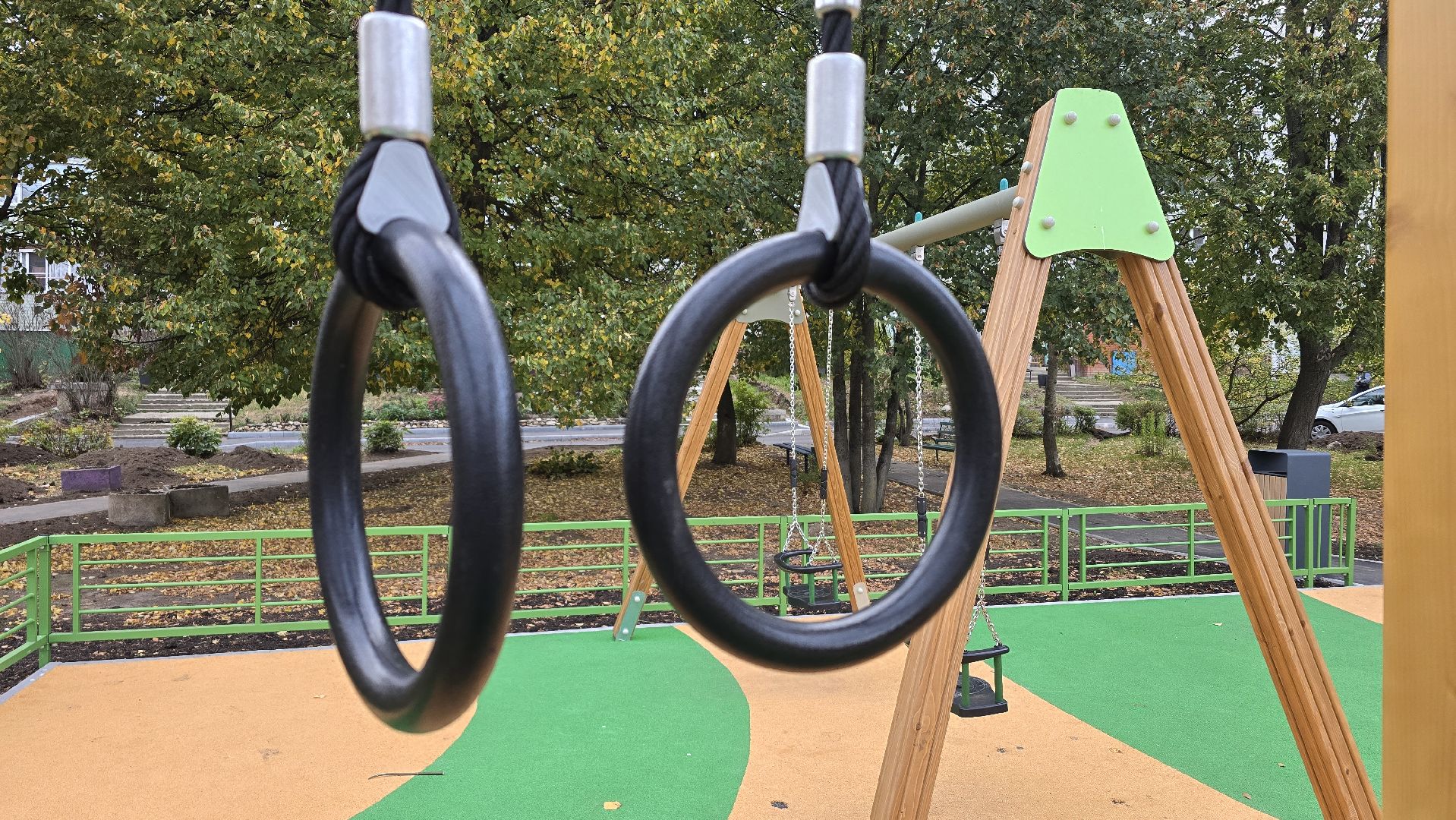 Коломна, новая детская площадка,Озеры,