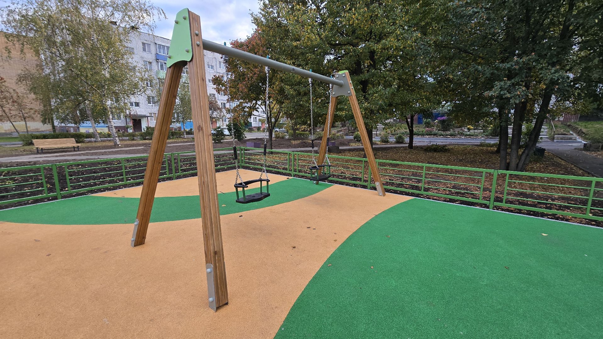 Коломна, новая детская площадка,Озеры,