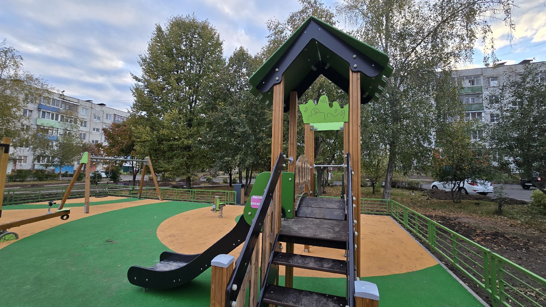 Коломна, новая детская площадка,Озеры,