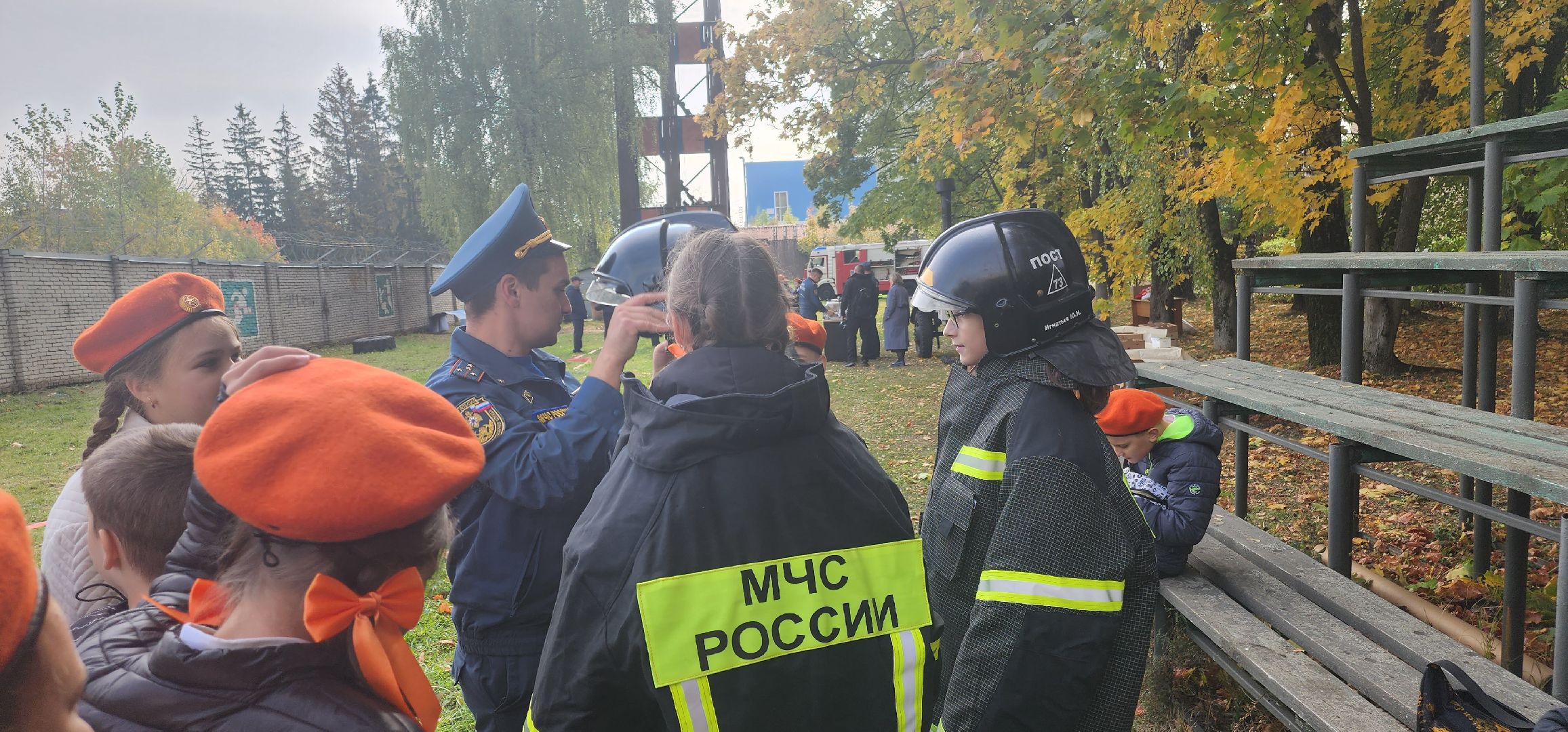 долгопрудный, 35 лет мчс, пожарники, кадеты,  мастер-класс, школьники,