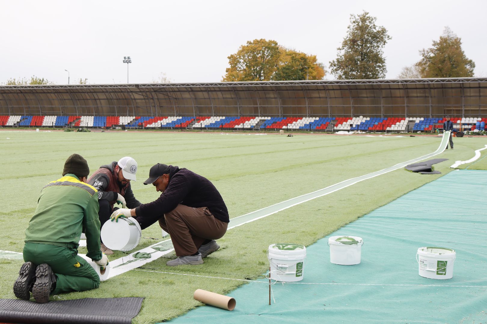зарайск, спорт, капитальный  ремонт, модернизация стадиона ,