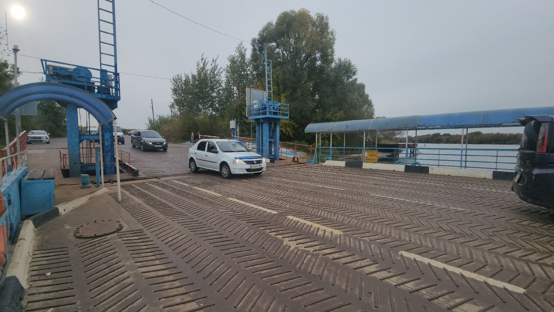 луховицы, белоомут, паромная переправа, транспорт,