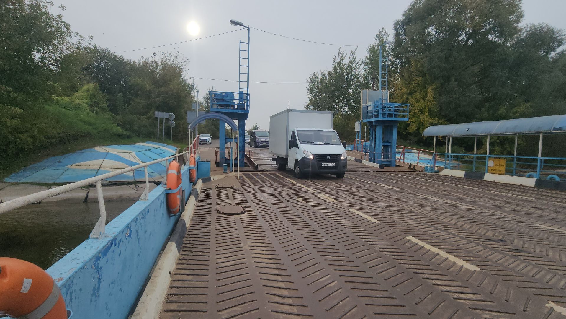 луховицы, белоомут, паромная переправа, транспорт,