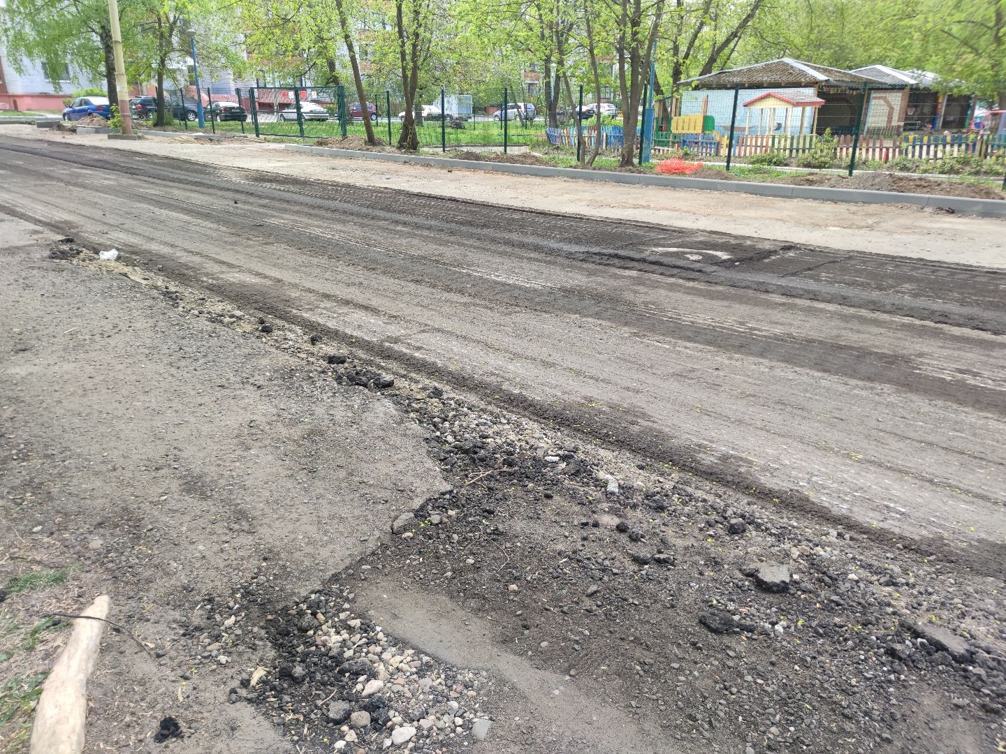 Ремонт дороги, плановый ремонт, Дубна