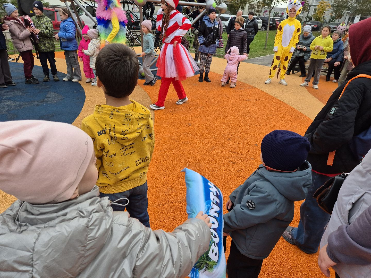 куровское, открытие детской площадки,