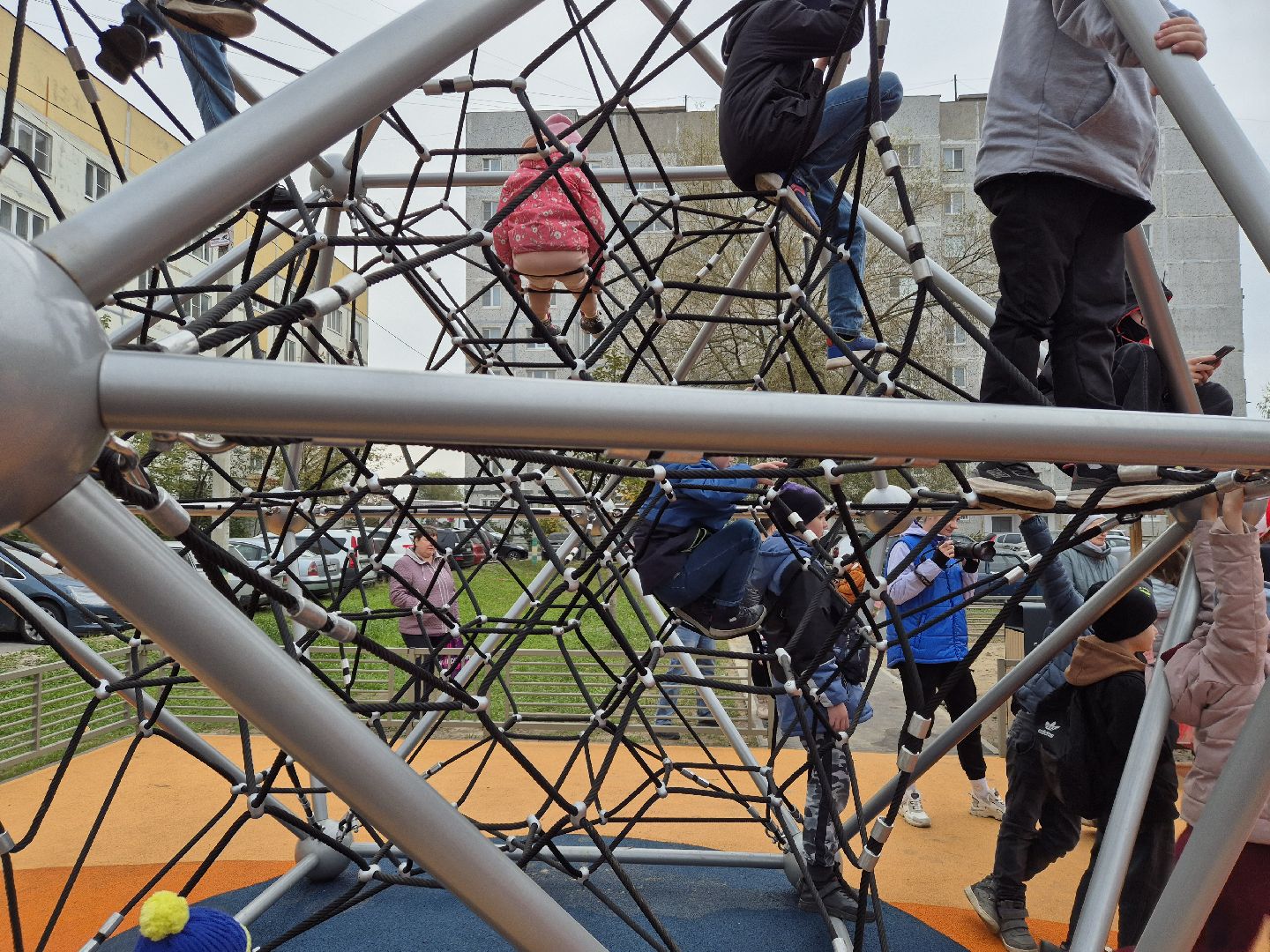 куровское, открытие детской площадки,