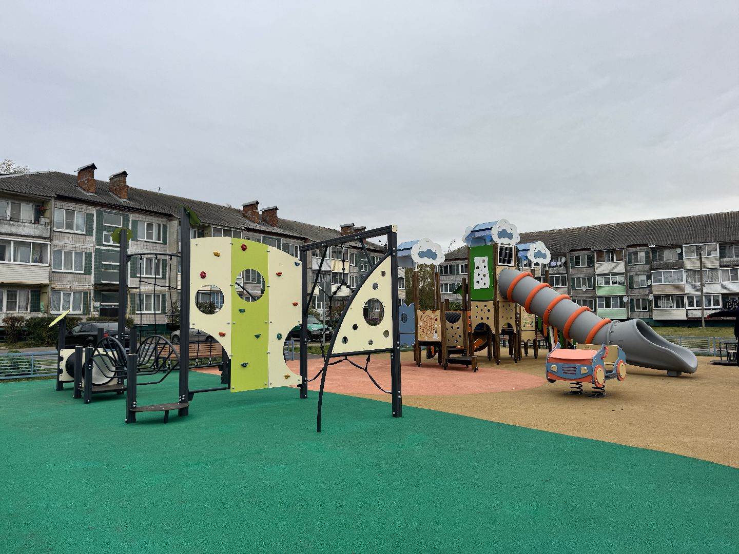 шаховская, новая детская площадка, благоусиройство,