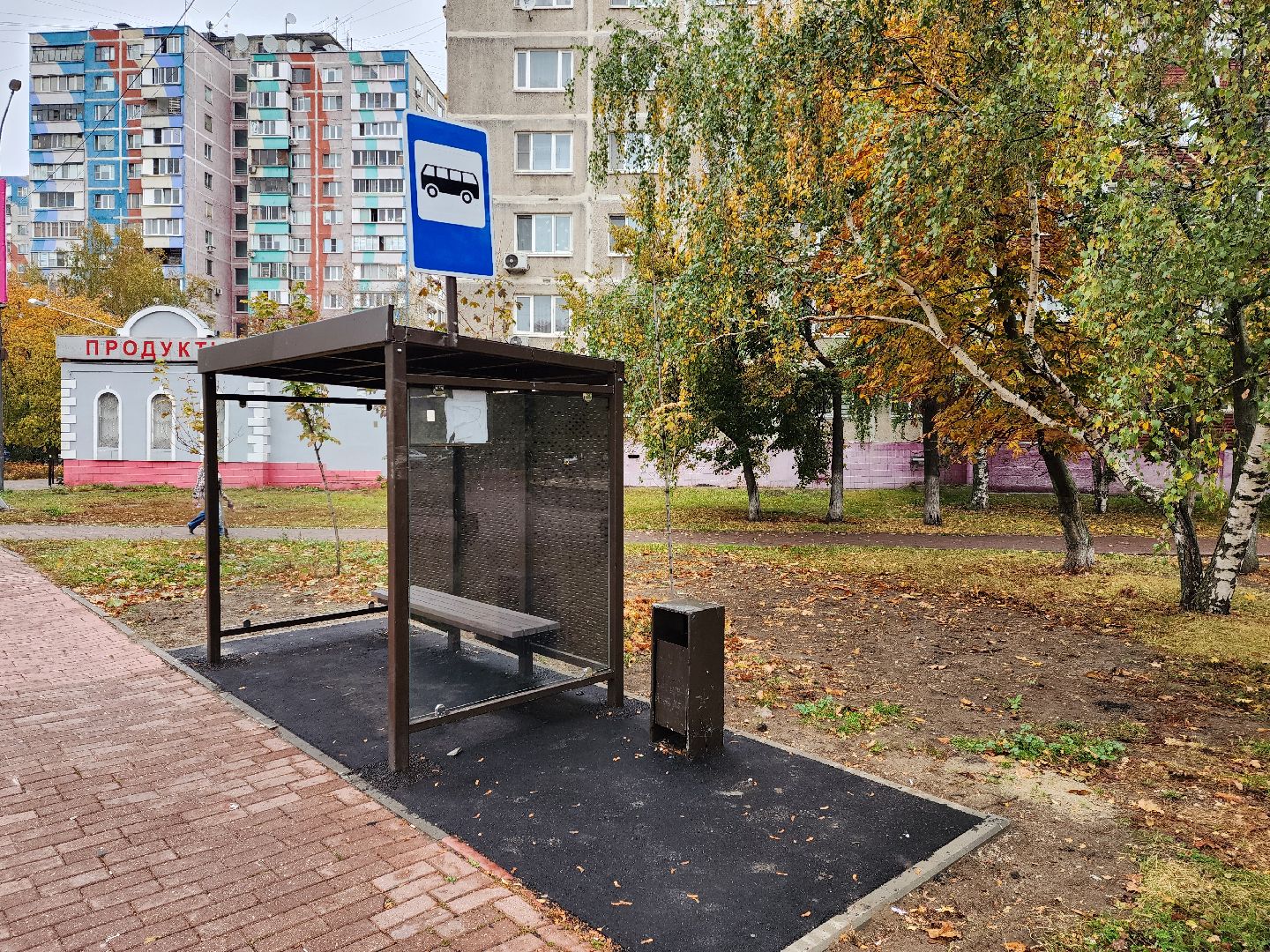 раменское, транспорт, новая автобусная остановка на улице михалевича,