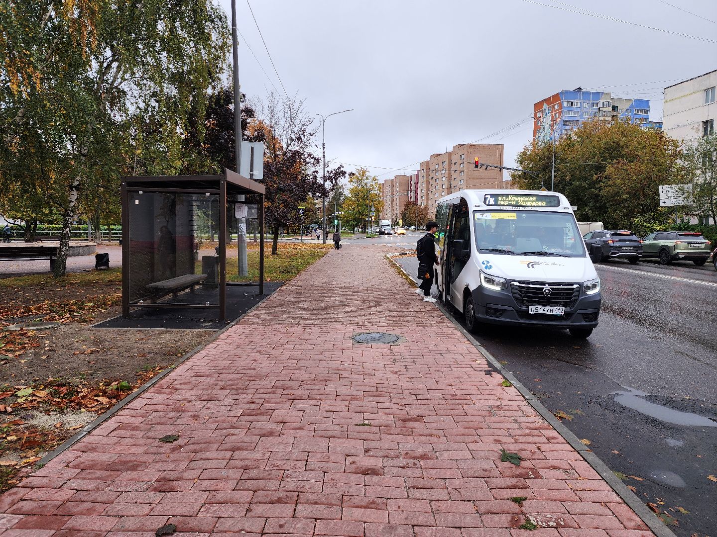 раменское, транспорт, новая автобусная остановка на улице михалевича,