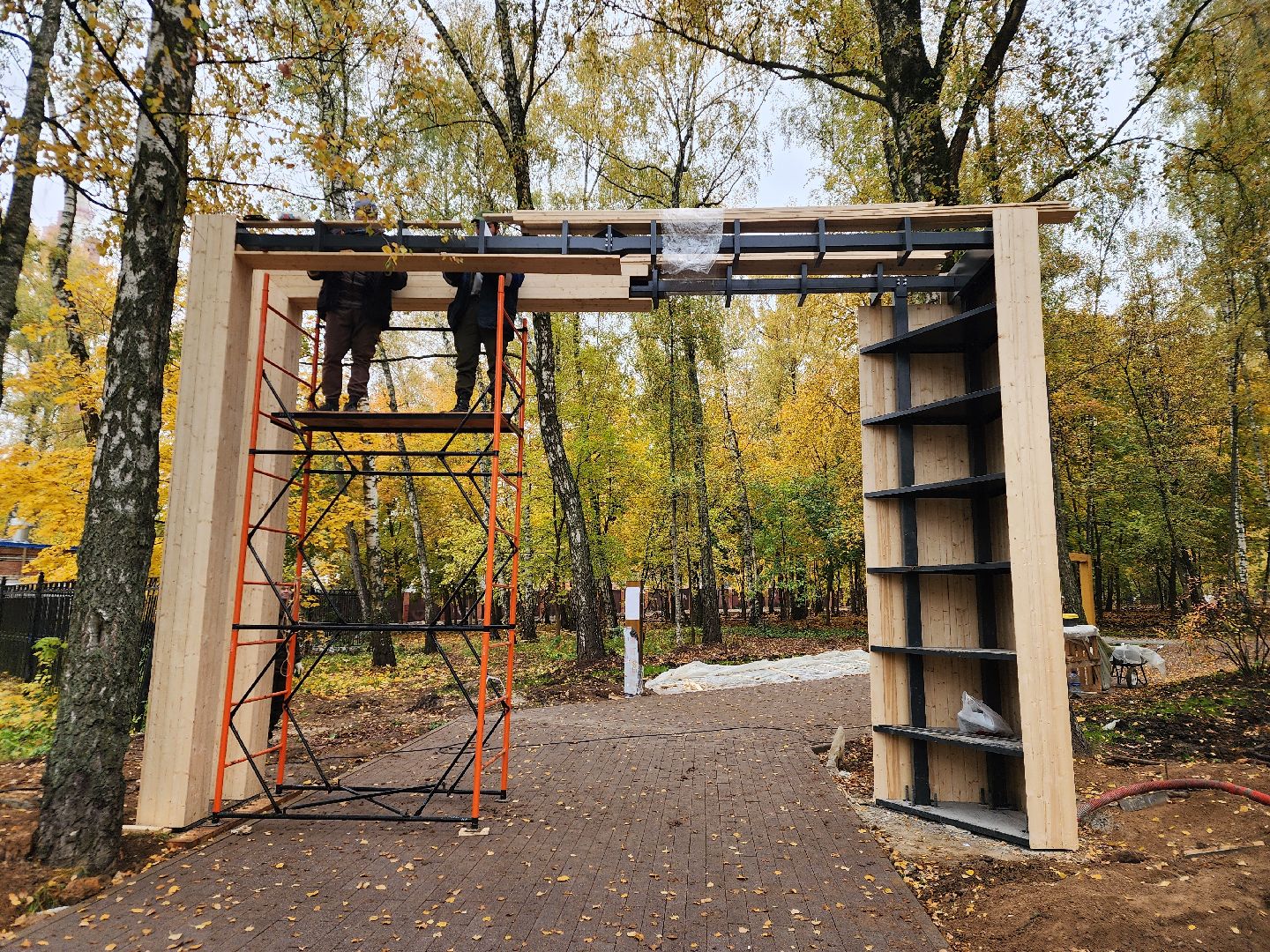 Подольск , Благоустройство , Лесопарк березки,