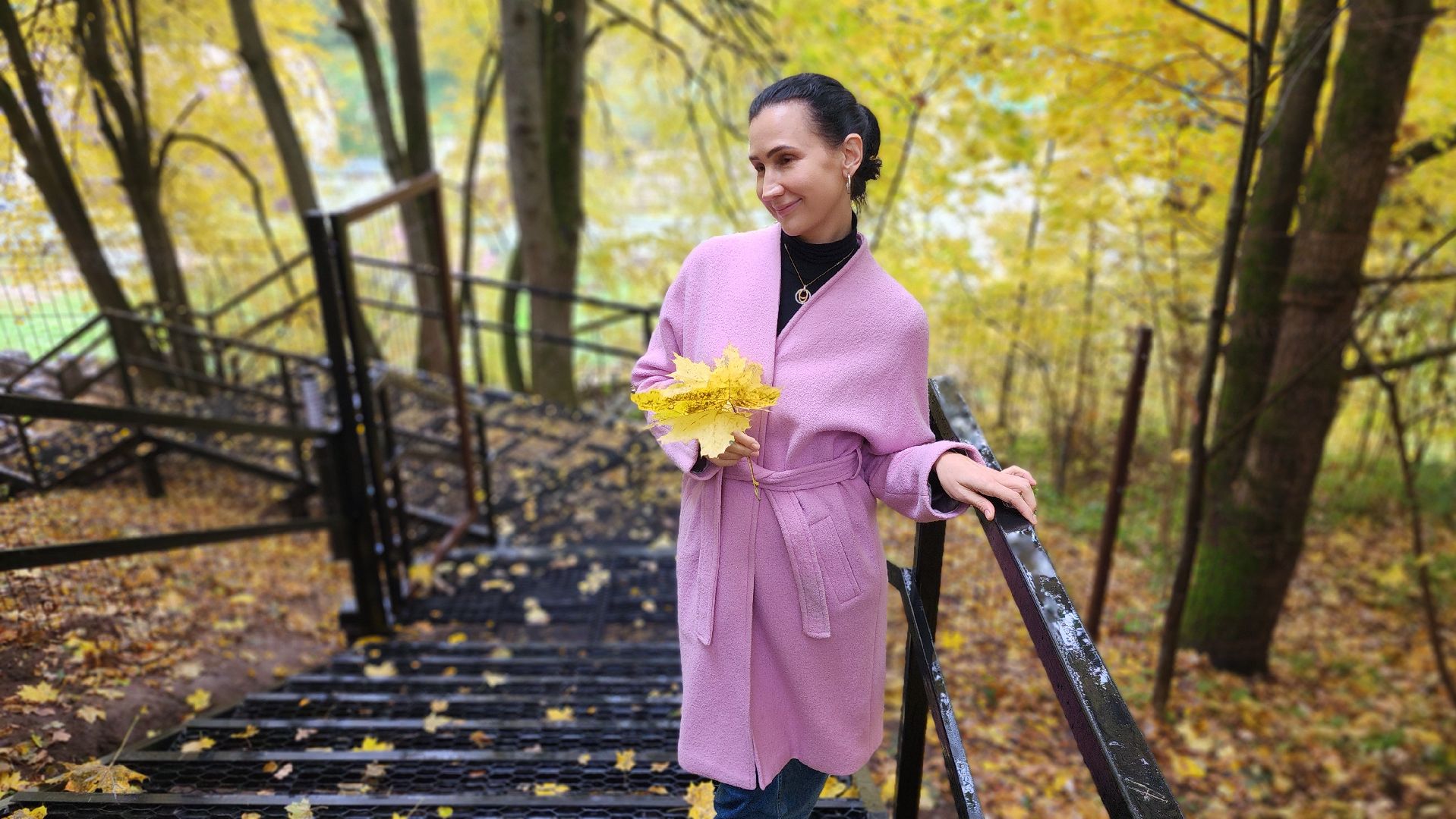 Руза, парк городок, новая лестница, благоустройство,