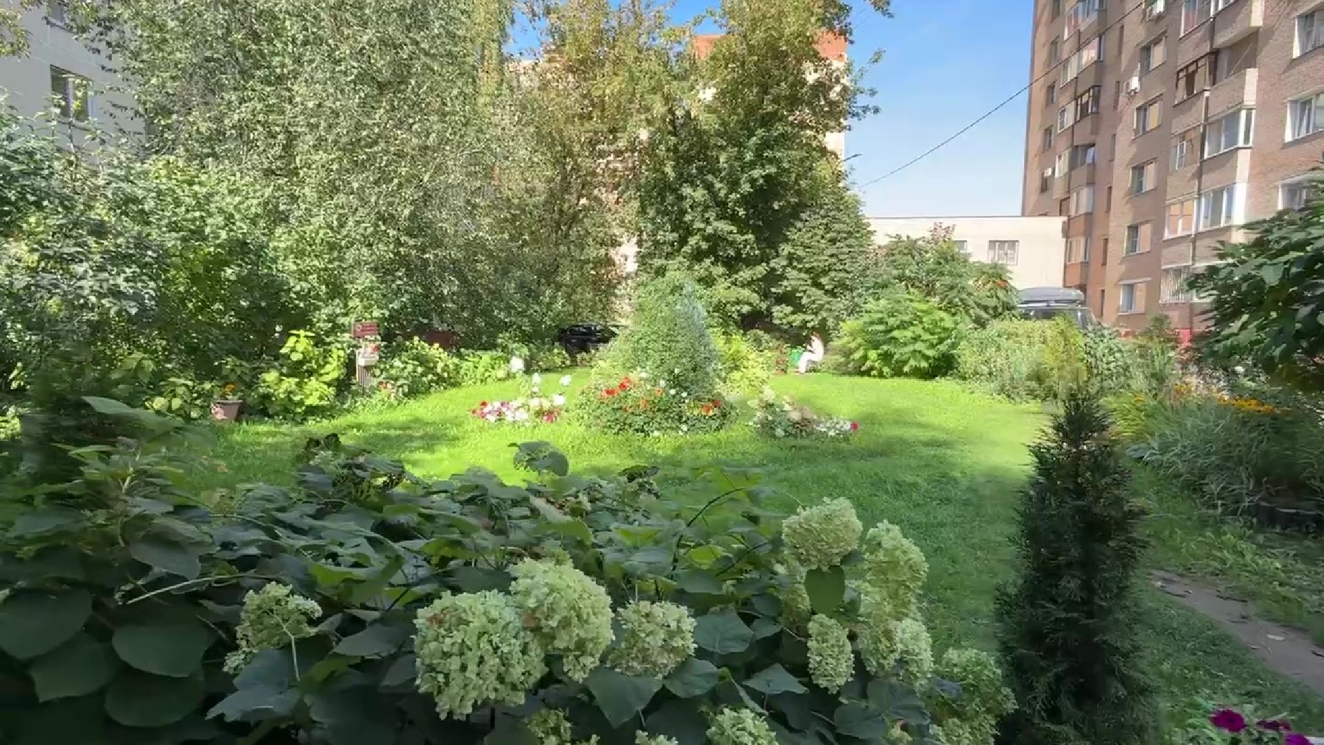 Реутов, благоустройство, сквер, клумбы, цветы,