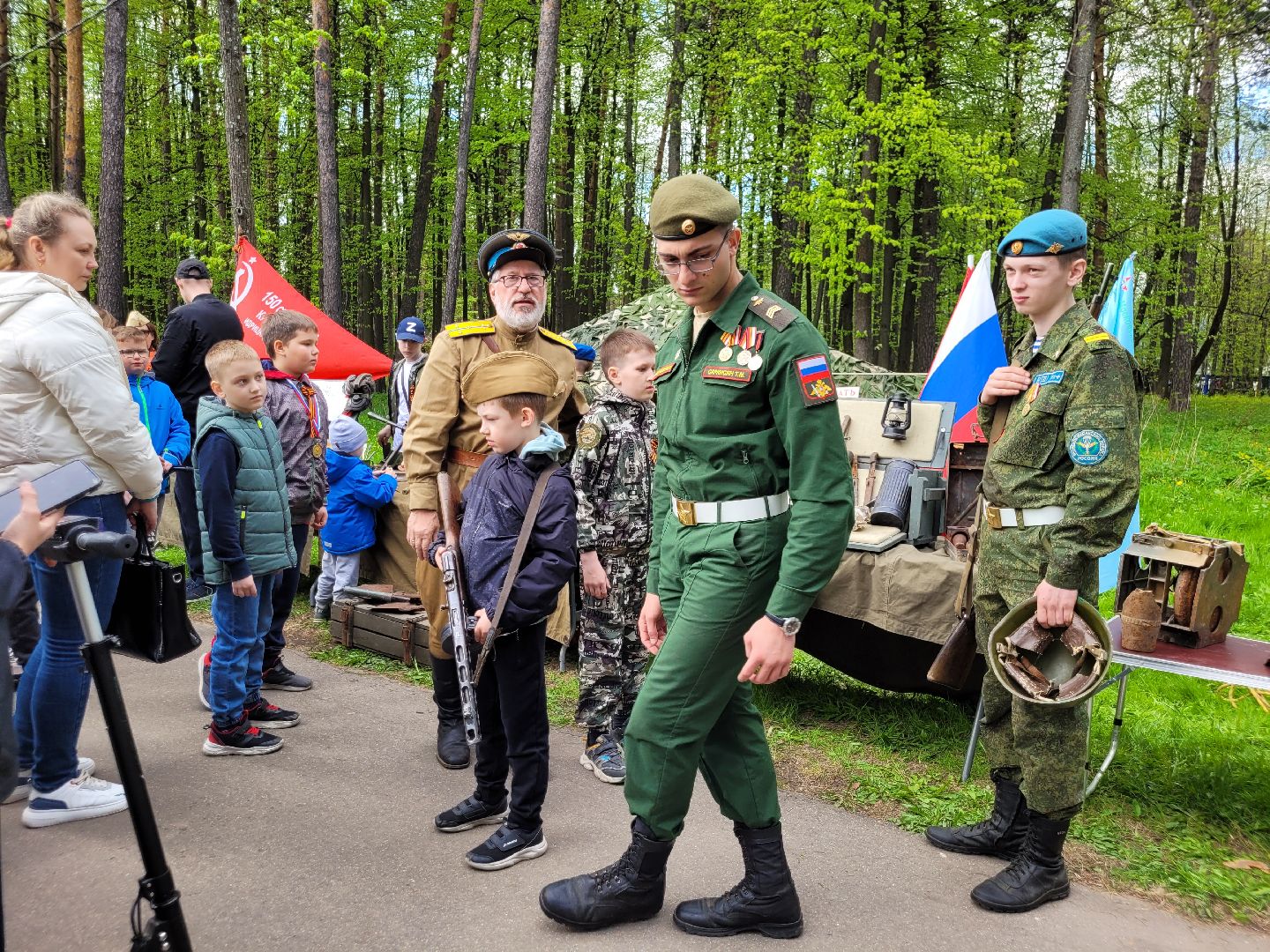 патриотизм; день победы; парки подмосковья; дети