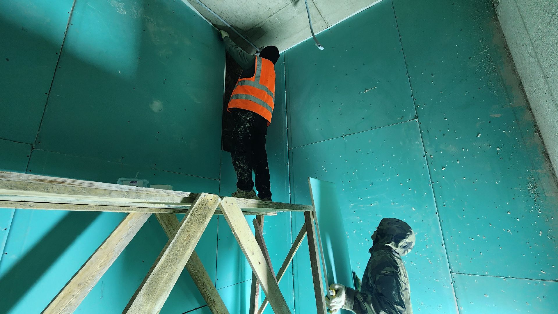 фок с бассейном, Лобня, Строительство ,