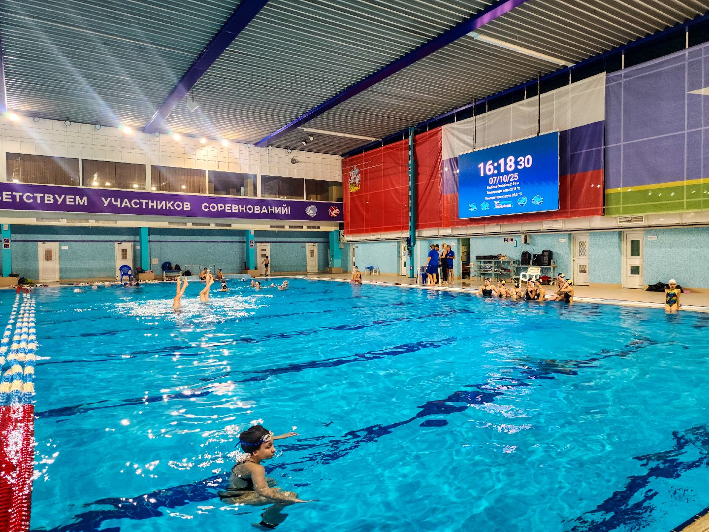 Чехов, синхронное плавание, Спорт, Тренировки, Бассейн,
