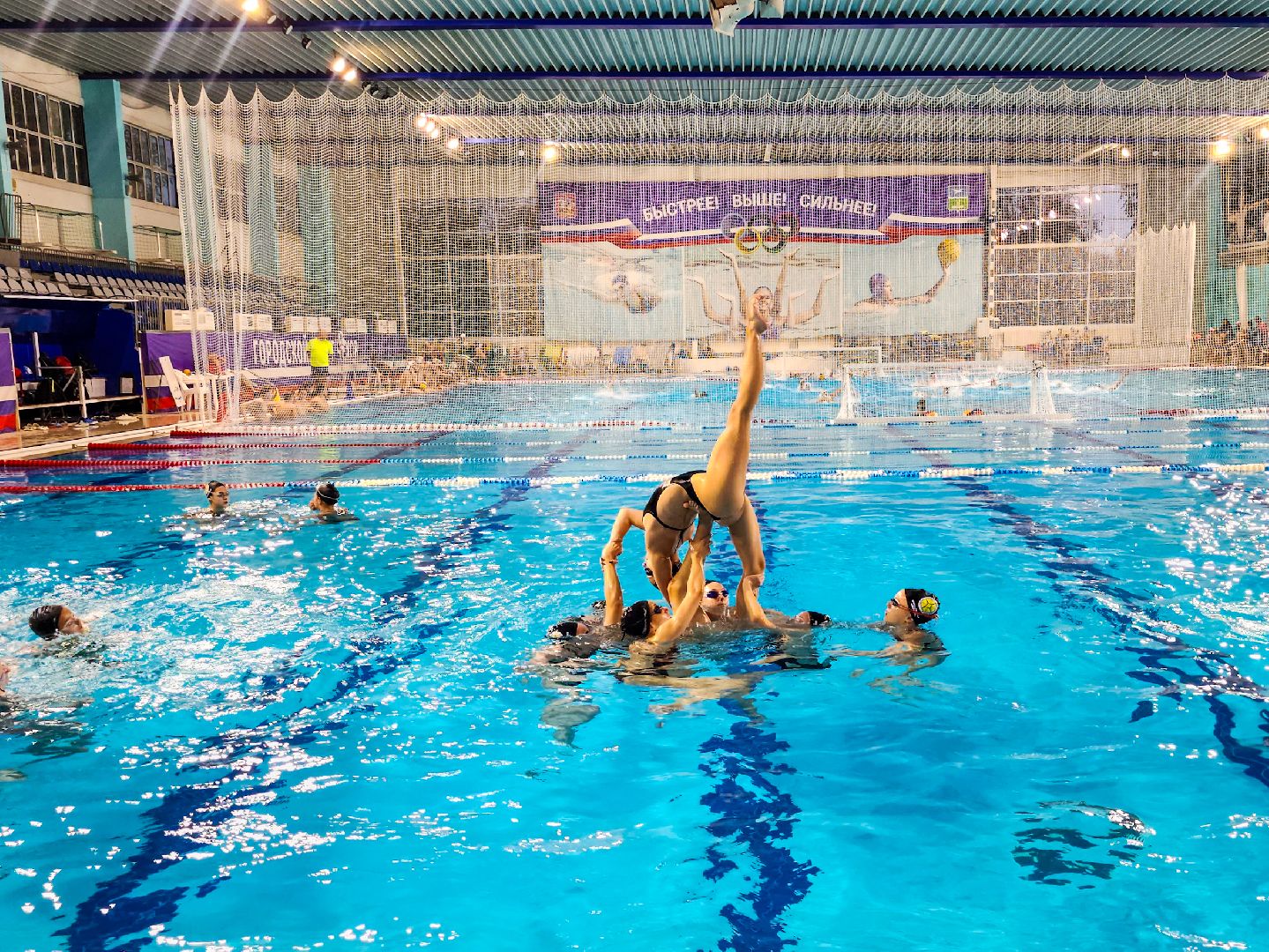 Чехов, Синхронистки, синхронное плавание, кубок россии, Бассейн, сборная московской области, Тренировка,