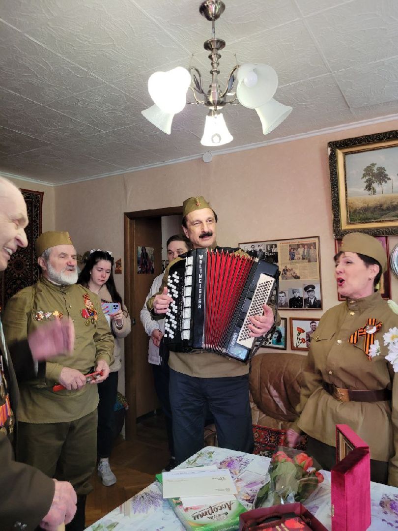 день победы; ленинский округа; 9 мая; ветераны; поздравления; музыка