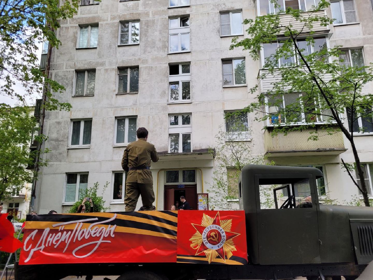 день победы; ленинский округа; 9 мая; ветераны; поздравления; музыка