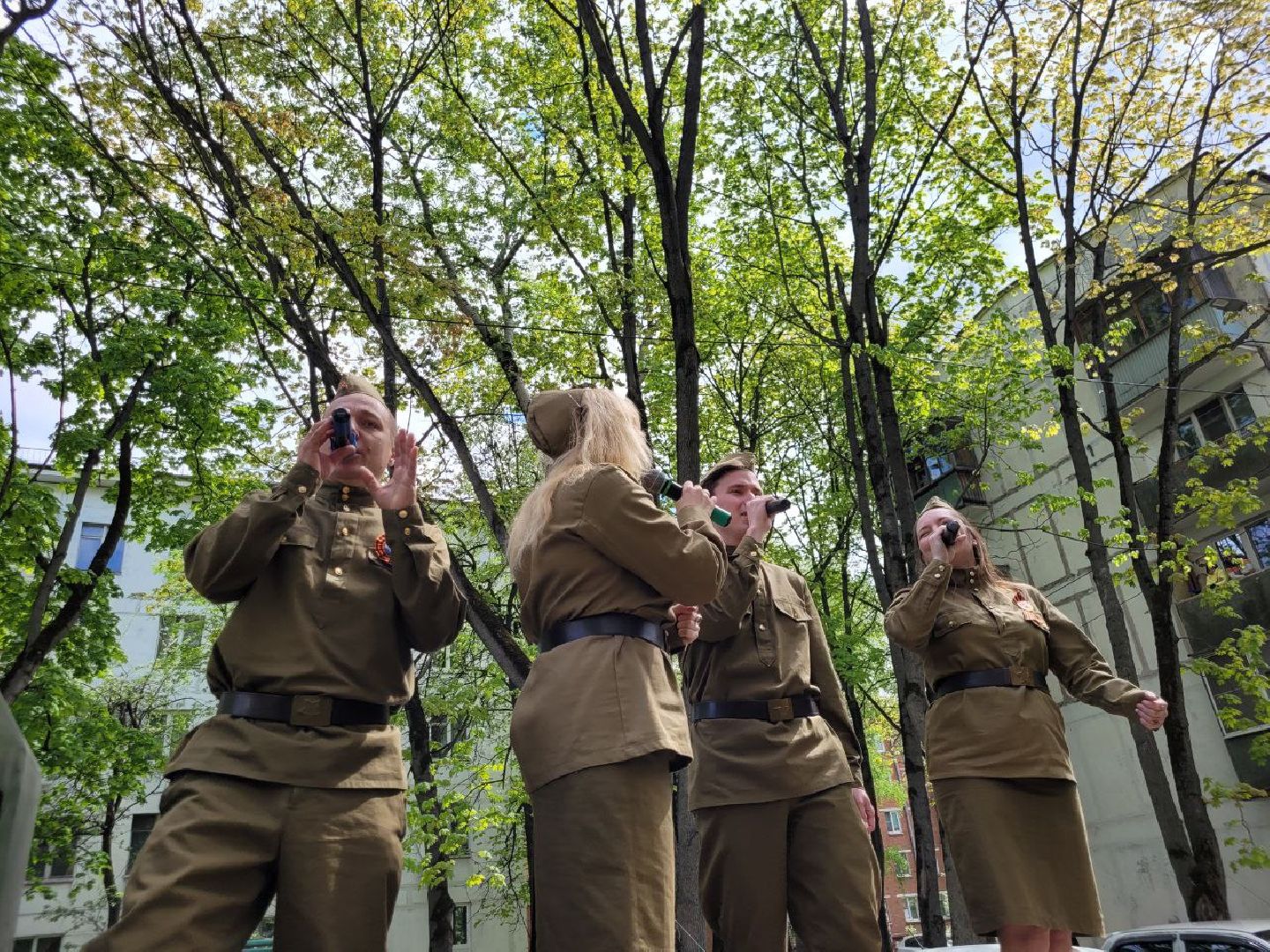 день победы; ленинский округа; 9 мая; ветераны; поздравления; музыка