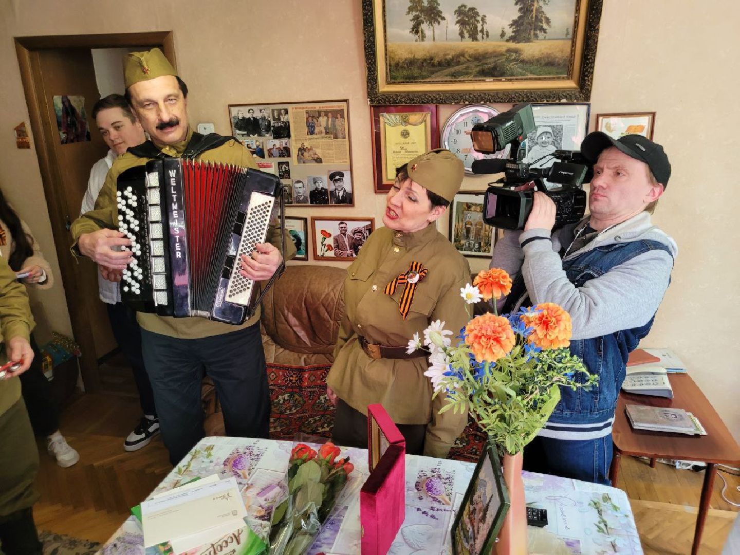 день победы; ленинский округа; 9 мая; ветераны; поздравления; музыка