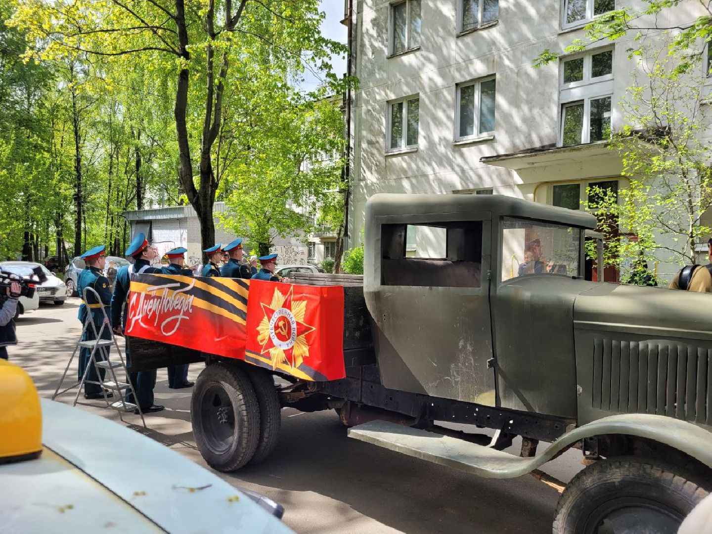 день победы; ленинский округа; 9 мая; ветераны; поздравления; музыка