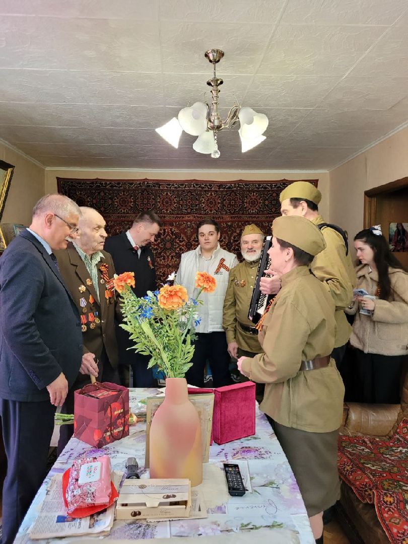 день победы; ленинский округа; 9 мая; ветераны; поздравления; музыка