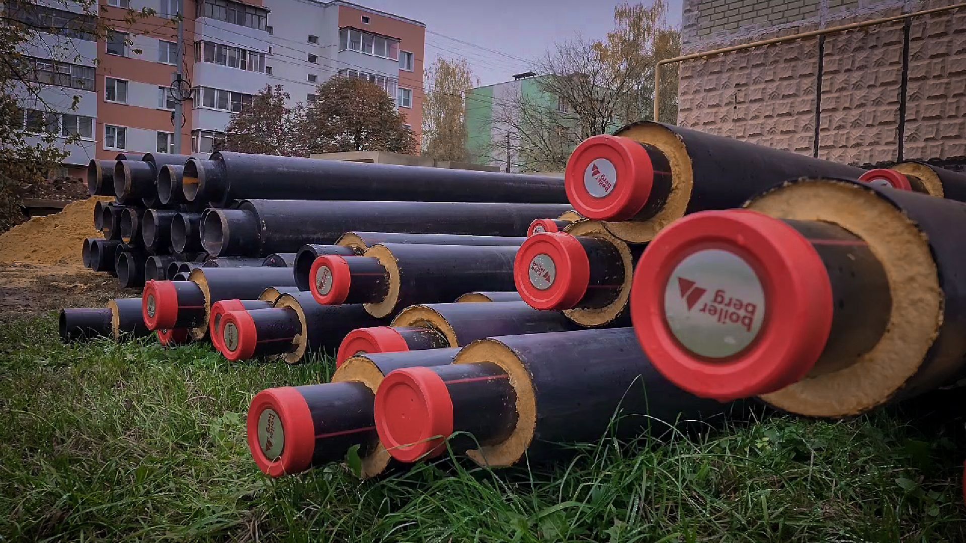 бронницы, строительство участка теплосети, новая теплосеть в бронницах, жкх,