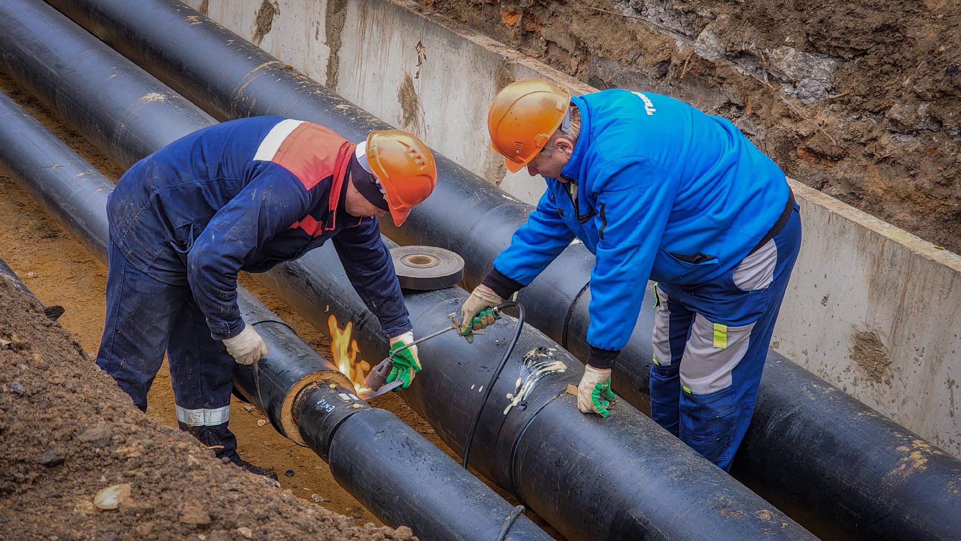 бронницы, строительство участка теплосети, новая теплосеть в бронницах, жкх,