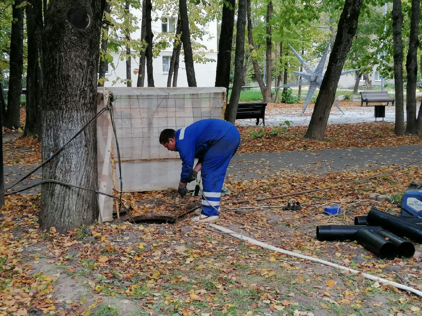городской округ восход, жкх, благоустройство, канализация, канализационная сеть,