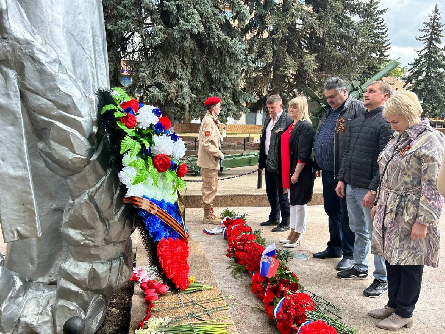 Подольск, День Победы, возложение цветов, мемориал