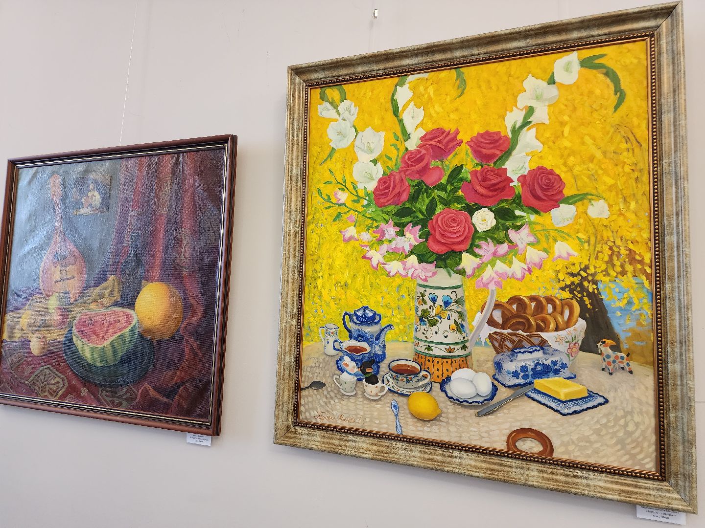 фрязино, художественная выставка, художники, живопись, картины, открытие выставки, натюрморт,