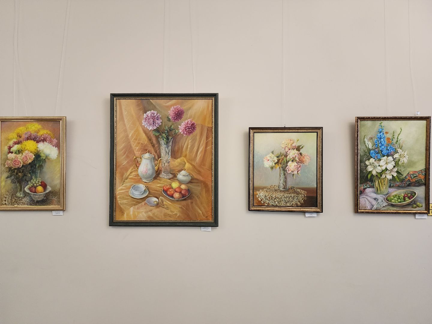 фрязино, художественная выставка, художники, живопись, картины, открытие выставки, натюрморт,