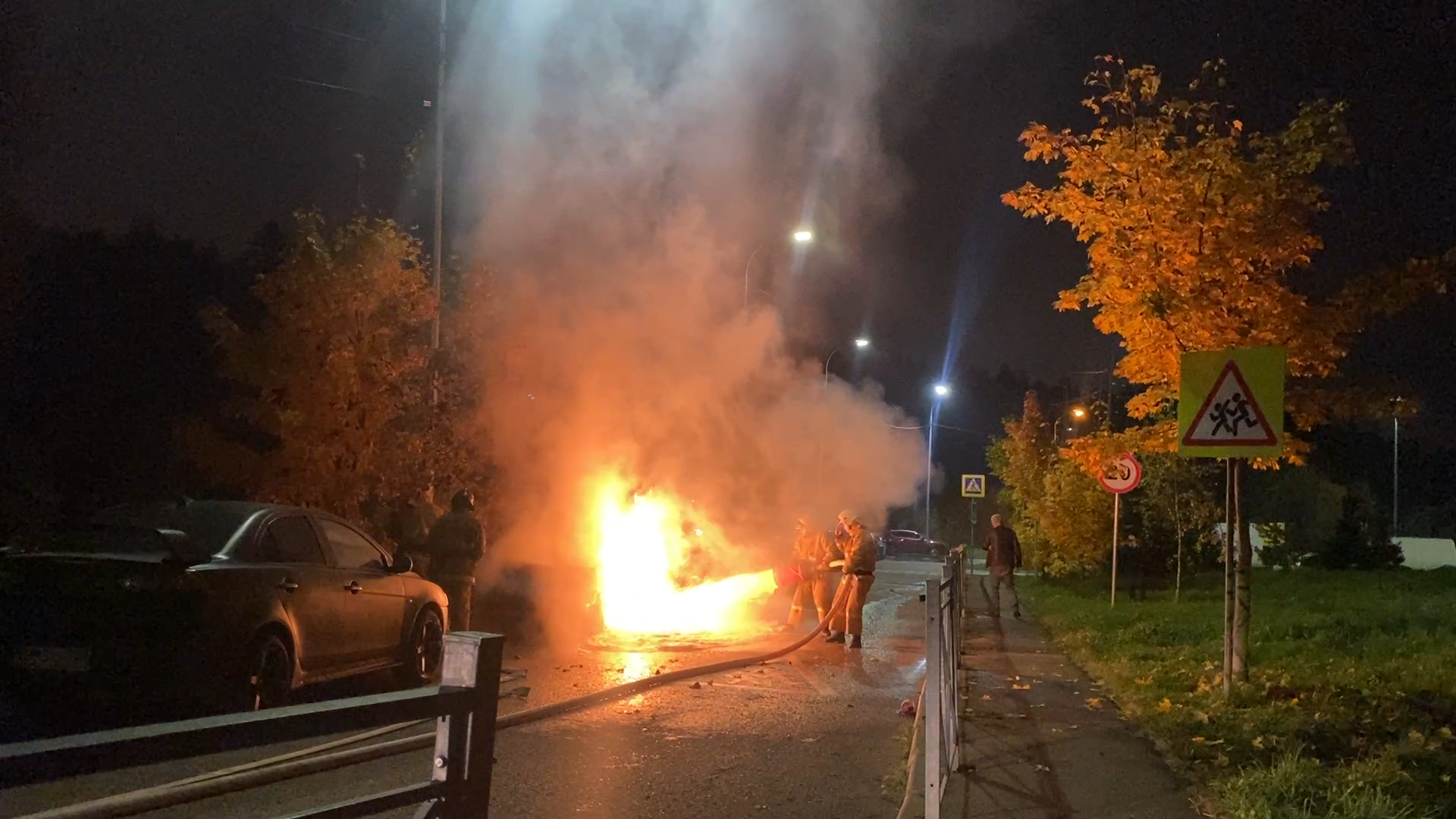 чп, пожар, сгорел автомобиль, власиха чп, форд фиеста сгорел,
