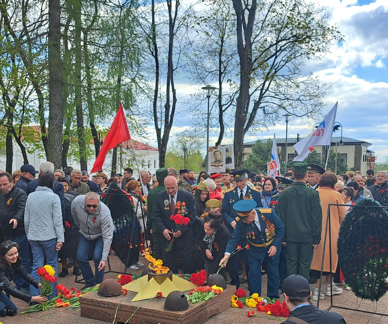 Рузский городской округ, Руза, День Победы, митинг, Вечный огонь