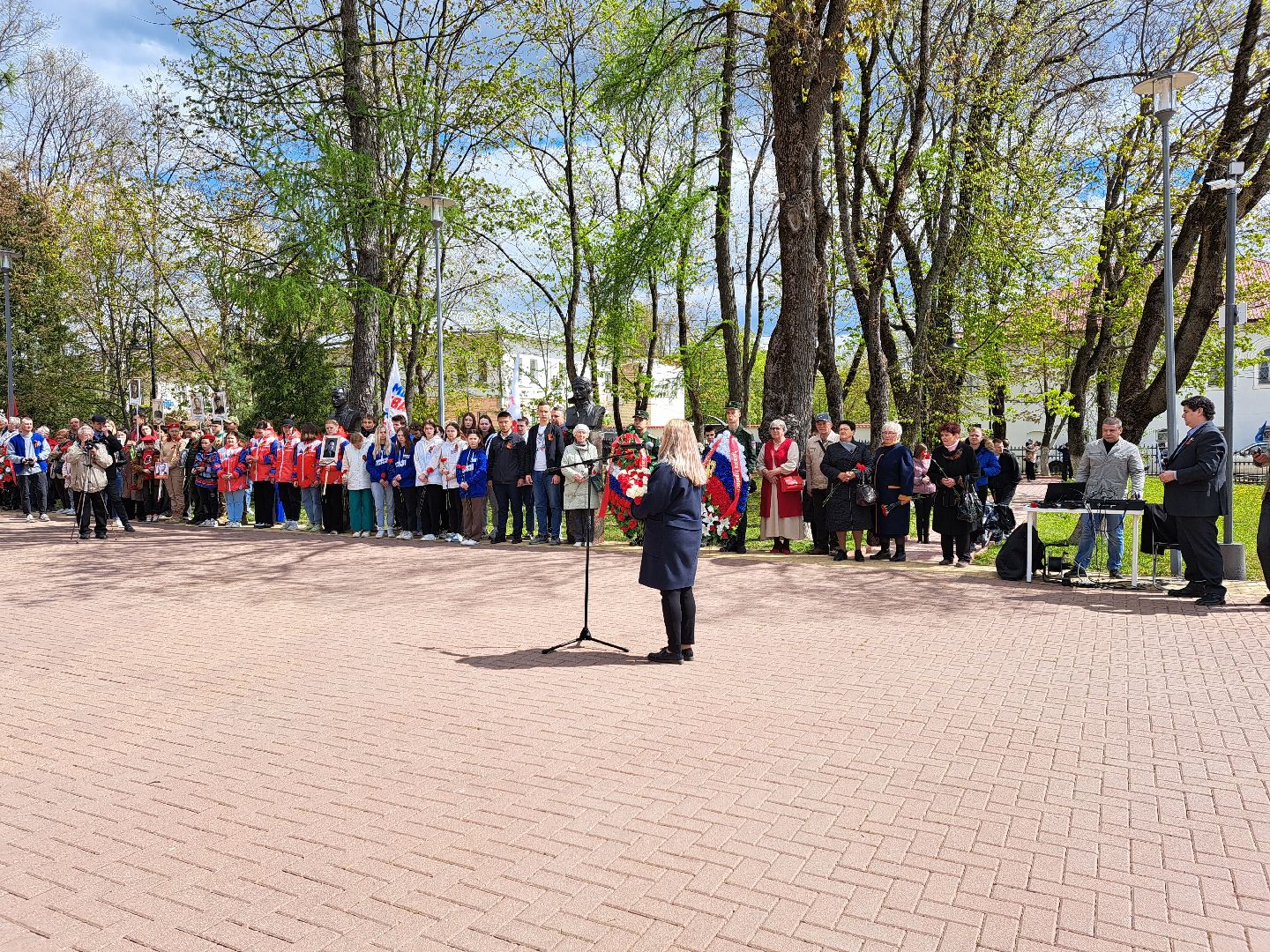 Рузский городской округ, Руза, День Победы, митинг, Вечный огонь
